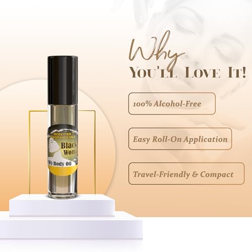 MOBETTER FRAGRANCE OILS Black Woman Perfumed Fragrance Body Oil - Product Imagery