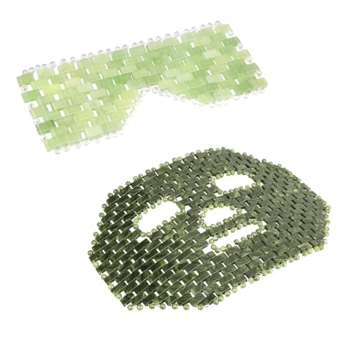Jade Eye Mask Jade Eye Mask Facial Cooling Mask with 100 - LazyGa Official Imagery - 1