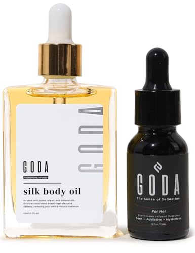 GODA Pheromones Perfume for Women + Silk Body Oil Bundle – - Product Imagery