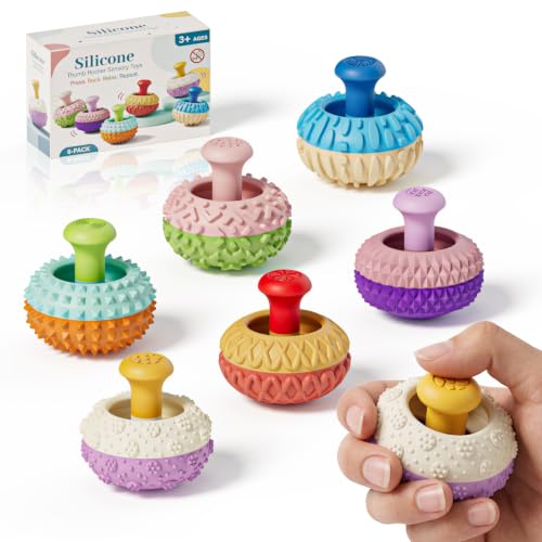 Fidget Toys for Adults, 6PCS Sensory Thumb Rocker, Textured - Product Imagery