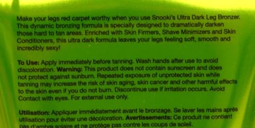 Supre Snooki Ultra Dark Leg Bronzer 6 oz – Tanning Lotion