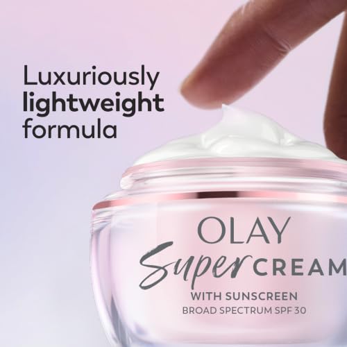 Olay Super Cream with Sunscreen SPF 30, Lightweight Face - Product Imagery