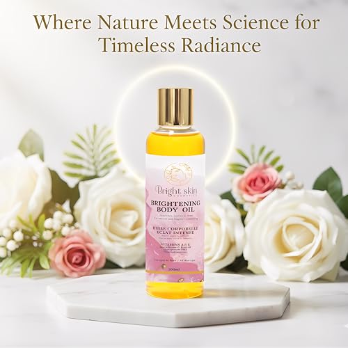 Best Brightening Body Oil (6.5 oz) - Glutathione, Arbutin, - Product Imagery
