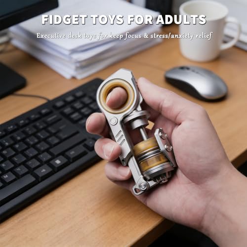 SiniaN Fidget Toys Adults, Stainless Steel SiniaN Fidget Slider - Product Imagery