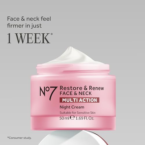 No7 Restore & Renew Sculpting Night Cream for Face & Neck, 1.69 - Product Imagery