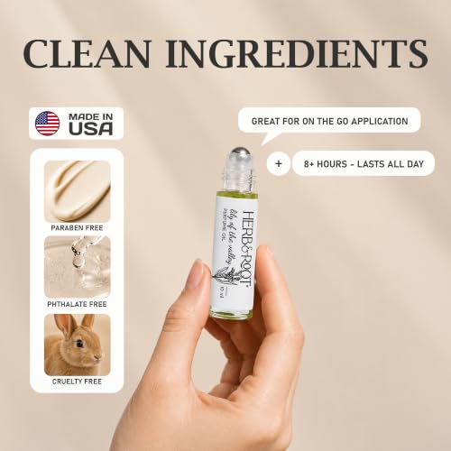 Herb & Root Lily of the Valley Perfume for Women Oil Roll On | - Product Imagery