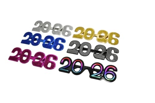 SWYOUN 2026 Plastic Glasses Happy New Year's Eve Glasses - Product Imagery
