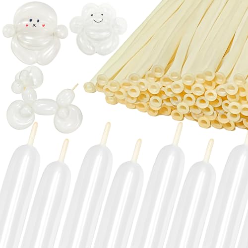 260 Clear Long Balloons for Animals, Thickening Skinny Latex - Product Imagery