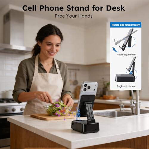 Gifts for Men Women, Phone Stand with Bluetooth Speaker & LED - Product Imagery