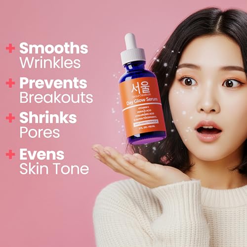 SeoulCeuticals Korean Skin Care 20% Vitamin C Serum for Face + CE - Product Imagery