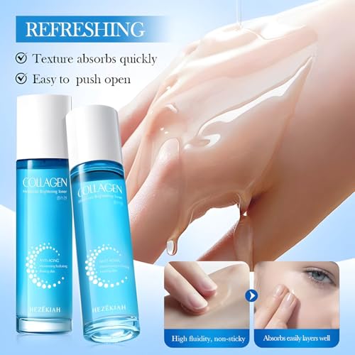 6 Pcs Collagen Skin Care Set for Teen Girls, Hydrating Skincare - Product Imagery