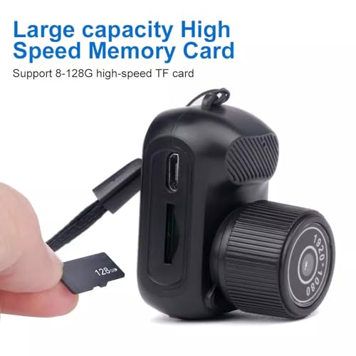 Mini Keychain Camera, 1080P 2MP Mini Thumb Sized Camera - Product Imagery