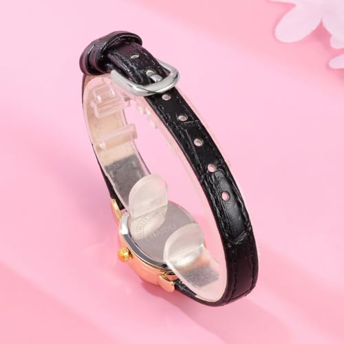 Top Plaza Women's Watch Vintage Gold Dial Leather Watches for - Product Imagery