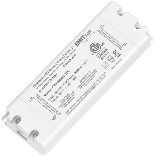 EMITEVER 25W 24V Triac Dimmable LED Driver AC 120V to DC - EMITEVER Official Imagery - 1