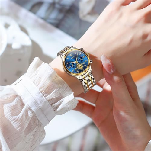 OLEVS Watches for Women Waterproof Luxury Stainless Steel for - Product Imagery