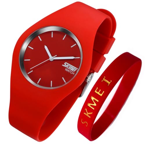 SKMEI Watches for Young Women Lady Sports Silicone Band - Product Imagery