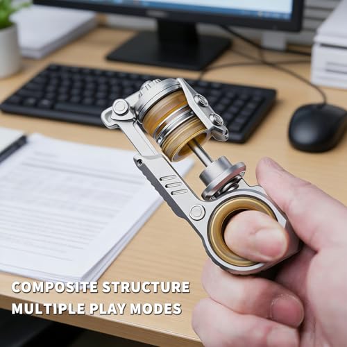 SiniaN Fidget Toys Adults, Stainless Steel SiniaN Fidget Slider - Product Imagery