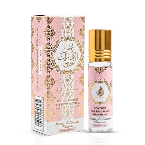 Ard al Zaafaran Pink Blush Shams Al Emarat Khususi Roll-On - Product Imagery