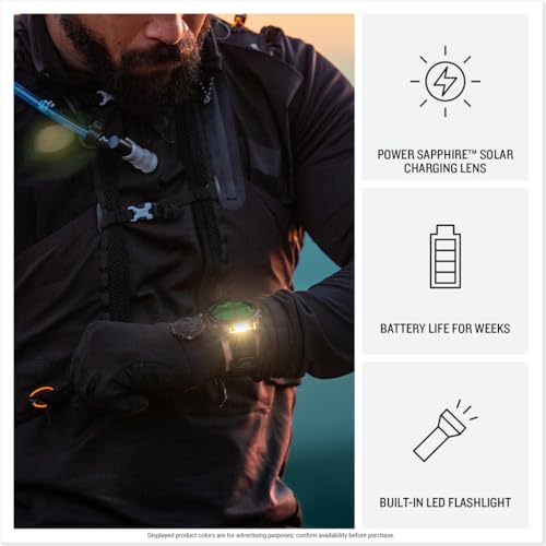Garmin fēnix® 8 Solar, Sapphire, 51mm, DLC Titanium, - Product Imagery