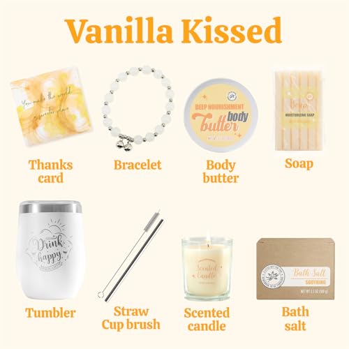 BODY & EARTH Gifts for Women Birthday Gift Sets, Vanilla Bath - Product Imagery