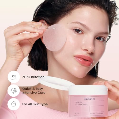 Biodance Collagen Gel Toner Pads, Pore Minimizer for Face, - Product Imagery