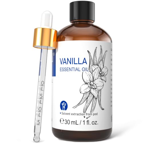 HIQILI Vanilla Essential Oil for Diffuser, Skin Care, Candle - Product Imagery