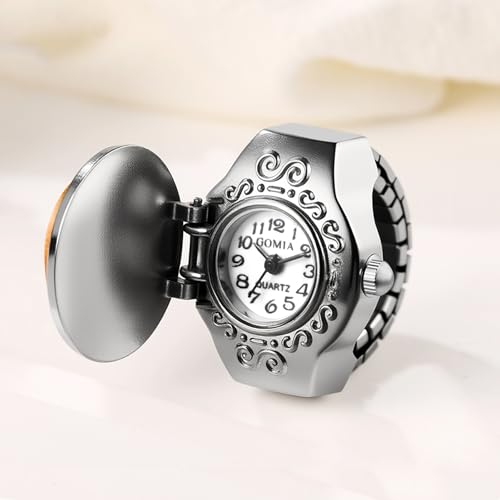 Avaner Men Women Finger Watches: Elastic Band Quartz Easy Reader - Product Imagery