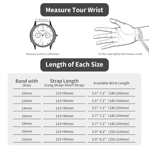 TStrap Mesh Watch Band Metal - Black Quick Release Watch Bands - Product Imagery