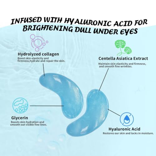 Maskiss Under Eye Patches (50 Pairs), Hyaluronic Acid Eye Masks - Product Imagery