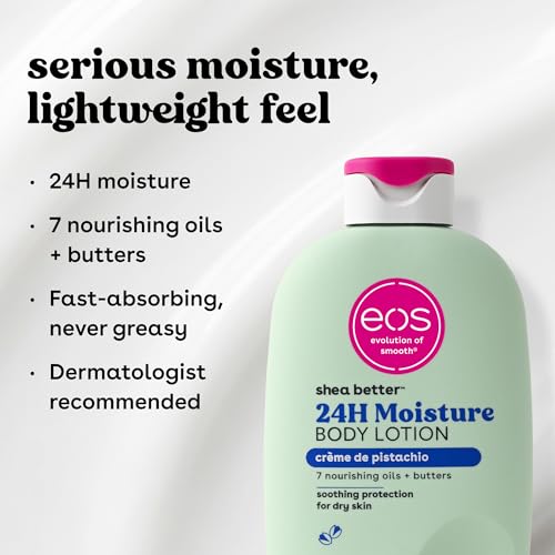 eos Shea Better Body Lotion- Crème de Pistachio, Natural Shea, - Product Imagery