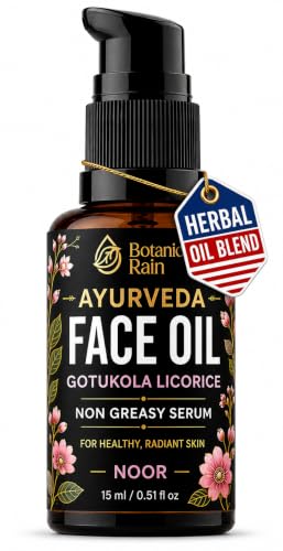 Ayurveda Face Oil for Dry Mature Skin Gotukola Licorice 0 51 - Botanic Rain Official Imagery - 1