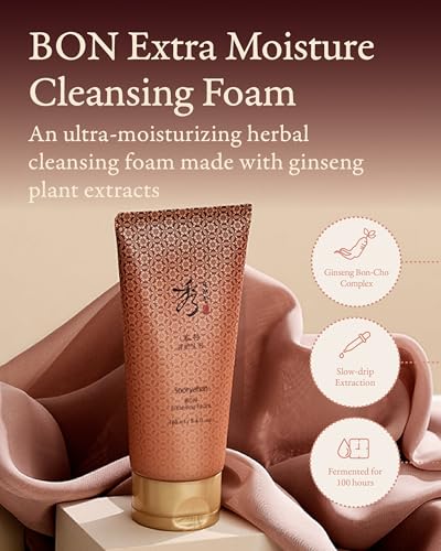 Sooryehan Bon Cleansing Foam (5.4fl oz) - Korean Skincare Herbal - Product Imagery