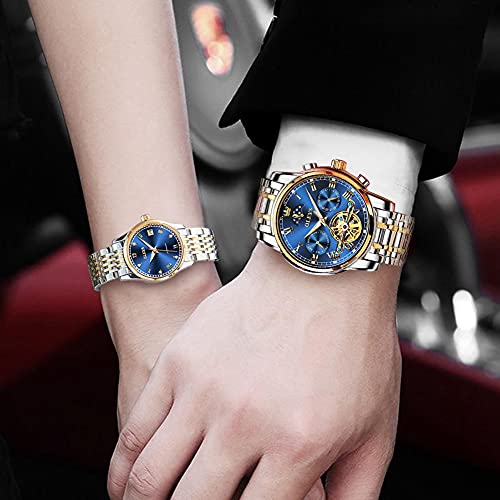 OLEVS Couple Pair Watch Automatic for Men and Women His and Hers - Product Imagery