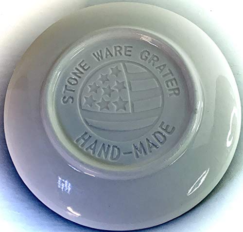 Premium Ceramic Garlic Grater Plate Set - Blue Lavender Plant - Product Imagery