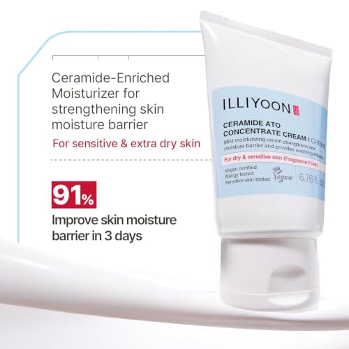 Illiyoon Ceramide Ato Concentrate Cream | Moisturizer for Dry & - Product Imagery