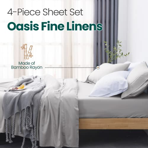 Oasis Cooling Sheet Set King -, 100% Viscose, Silky Soft & - Product Imagery