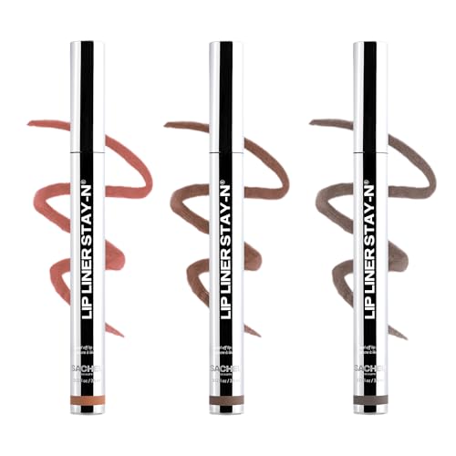 Sacheu Lip Liner STAY-N Peel Off Lip Stain Set, Deep Bundle, 3-Pack - View 1