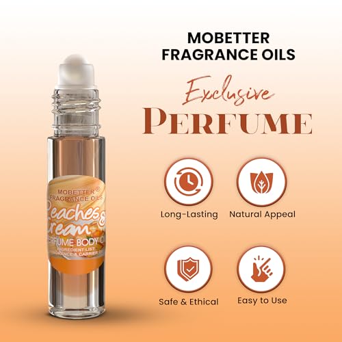 MOBETTER FRAGRANCE OILS Peaches & Cream Perfume Fragrance Body - Product Imagery