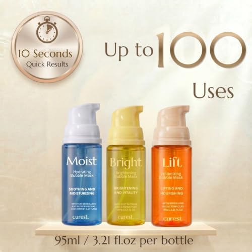 Curest Wash-Free Micro Bubble Mask - Korean Skin Care Set for - Product Imagery