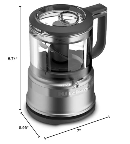 KitchenAid 3.5 Cup Food Chopper KFC3516CU, Contour Silver - Product Imagery