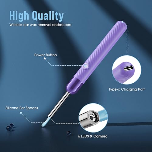 LEIPUT Ear Wax Removal Tool - Ear Cleaner with 1080P Camera - - Product Imagery