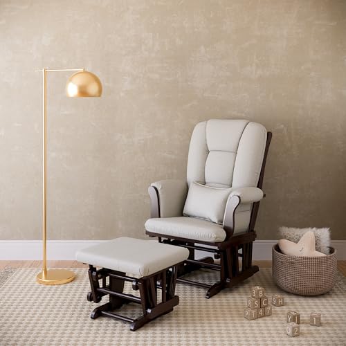 Storkcraft Tuscany Glider & Ottoman and Lumbar Pillow, - Product Imagery