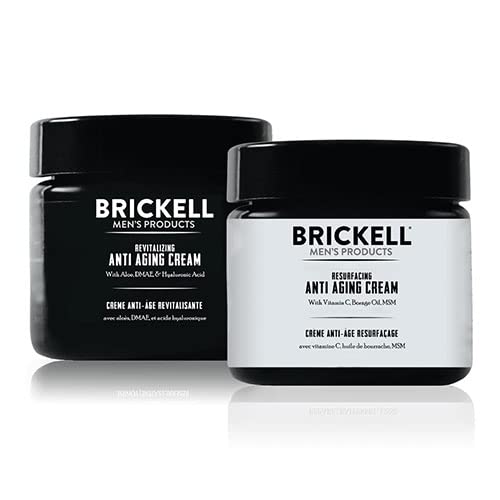 Brickell Men s Day and Night Anti Aging Cream Routine With - Brickell Men's Products Official Imagery - 1
