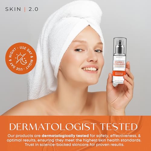 Skin 2.0 Vitamin C Serum - Dermatologist Tested, Anti-Aging & - Product Imagery