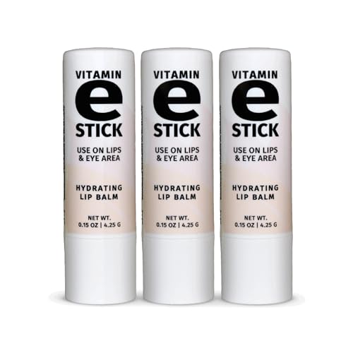 Vitamin E Stick, Hydrating Lip Balm & Under Eye Care, Pack of 3 - Reviva Labs Official Product View 1