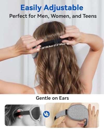 FACEMOON 3D Blackout Weighted Eye Mask for Sleep, Airplane - Product Imagery