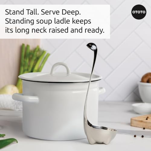 OTOTO The Original Nessie Stainless Steel Ladle - Soup Ladle, - Product Imagery