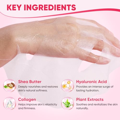 12 Pack Face Masks for Women, Hydrating & Moisturizing Sheet - Product Imagery