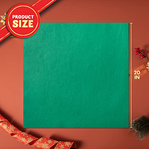 JOYIN 72 Sheets Christmas Tissue Paper Assortment (Red, Green & - Product Imagery