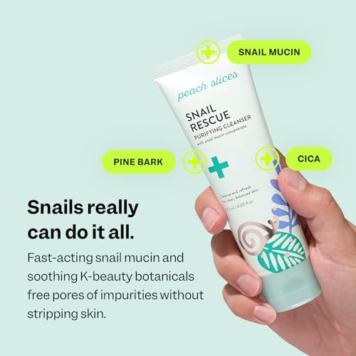 Peach Slices - Snail Rescue Purifying Cleanser (4.05 oz) - Sna... - Product Imagery